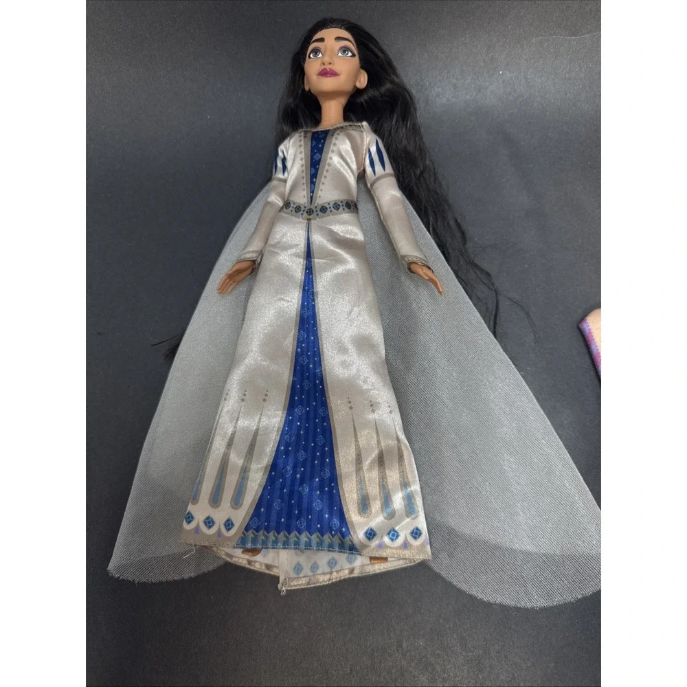 Disney Wish Dolls Asha Dahlia Queen Amaya Valentino Glow Star & Bag Lot Of 6